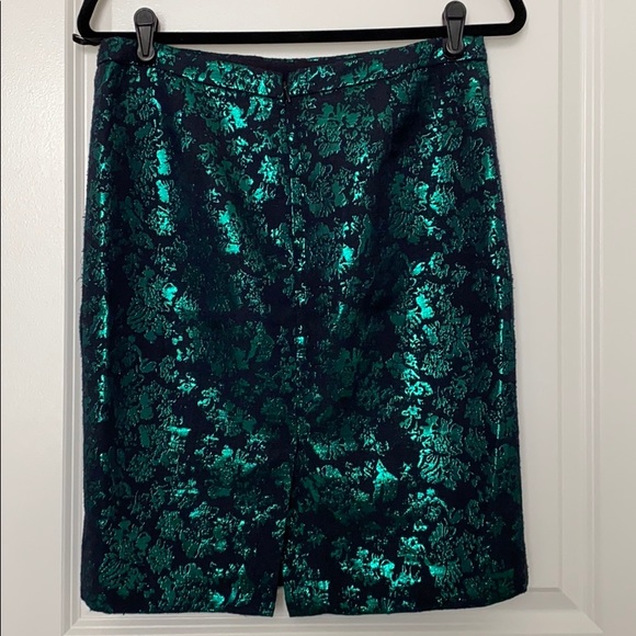 J-Crew Factory Pencil Brocade Midi Skirt - Picture 2 of 5